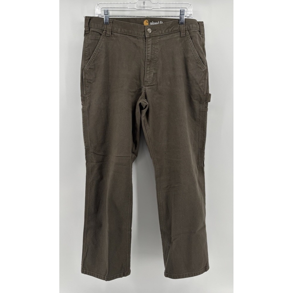 Carhartt Relaxed Fit Straight Rugged Flex Cargo Pants Mens 36x30, Tarmac Green